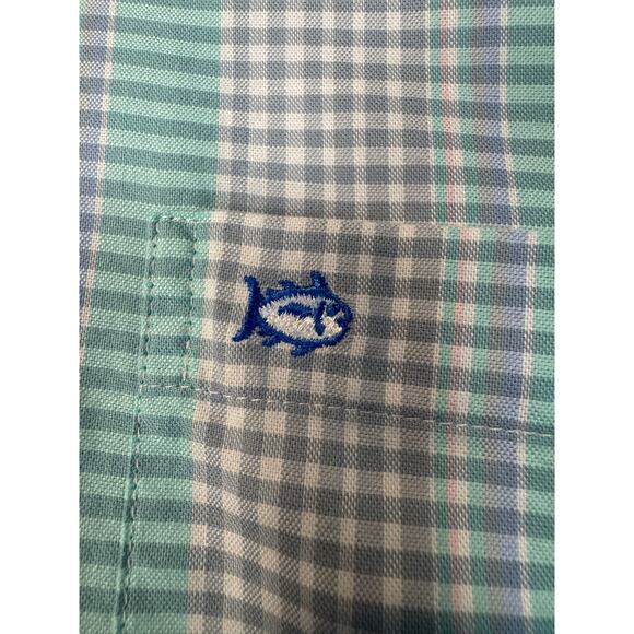 Southern Tide Classic Fit Skip Jack Plaid L/S Shirt Embroidered Logo Blue XL - Picture 3 of 6